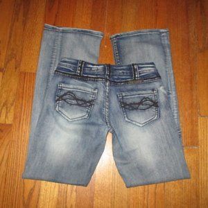 COWGIRL TUFF Distressed Black Boot Cut Jeans